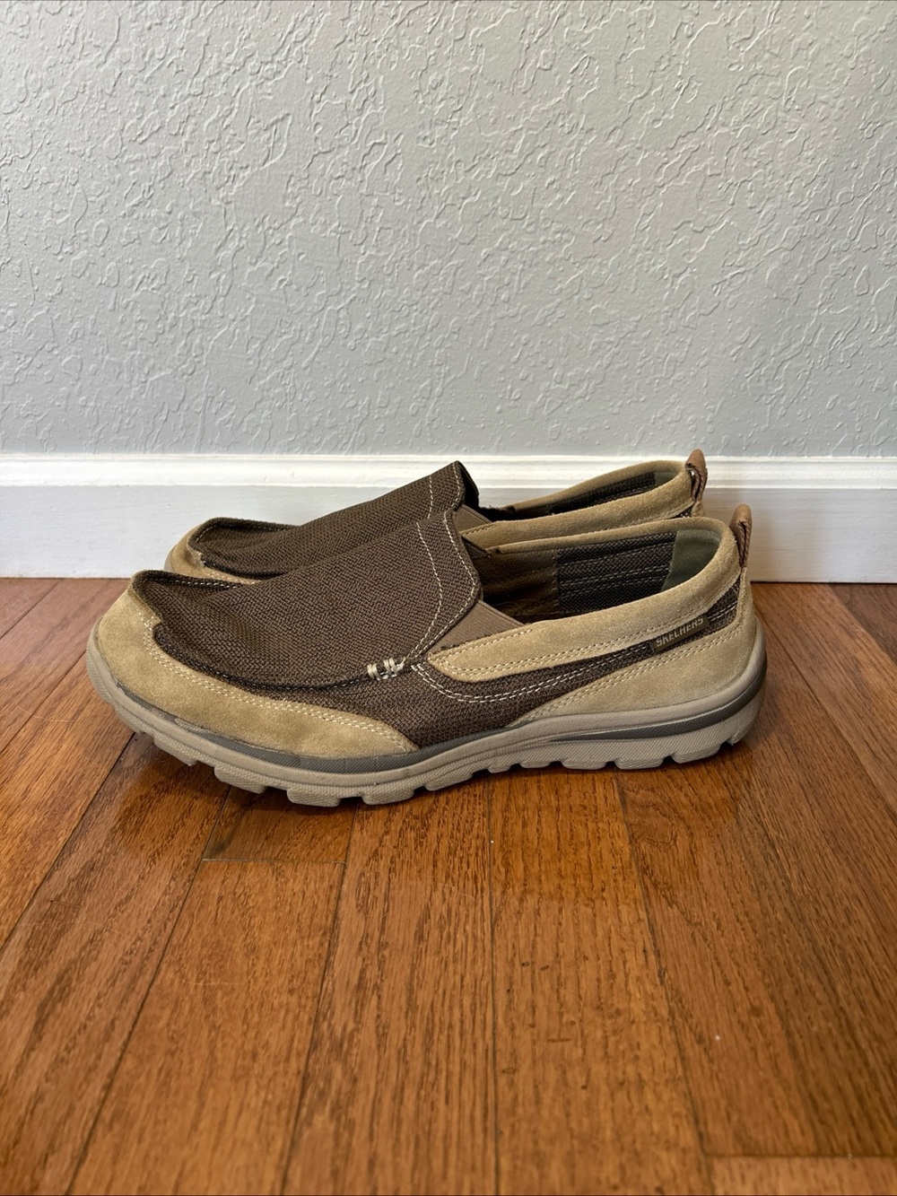 Skechers Milford Slip On Shoes Sneakers Boat Men’s Size 12 Extra Wide Brown